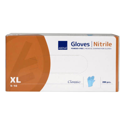 Nitrilhandske XL blå pudderfri 200stk/pak