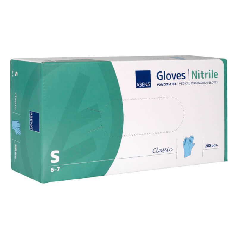 Nitrilhandske small blå pudderfri 200stk/pak