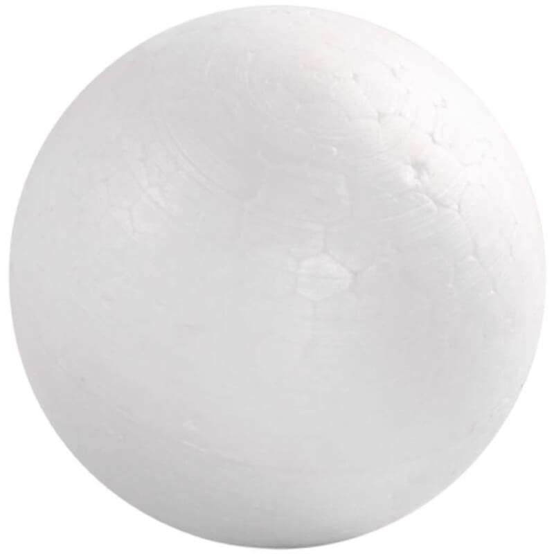 Flamingokugler Creas styropor diam. 6 cm hvid, 50 stk.