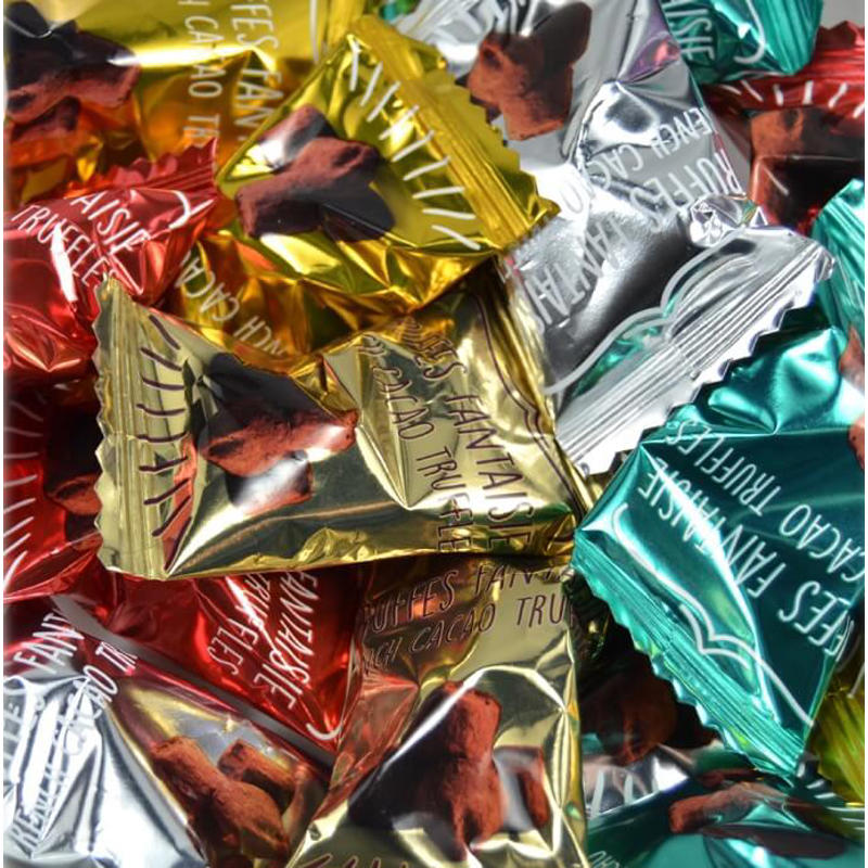 Chokolade Weibel trøfler 5 smagsvarianter singlepakket 3kg