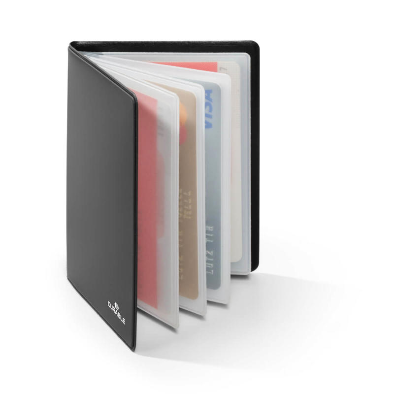 Kreditkortmappe mørkegrå 75x102mm RFID Secure