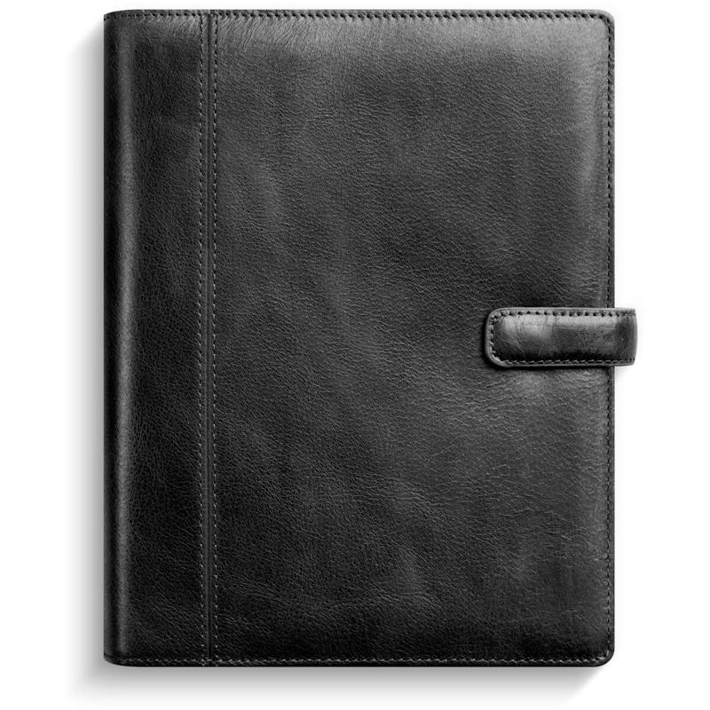 System A5 ugekalender højformat sort skind 2026