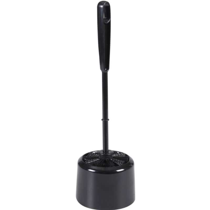 Toiletbørste 36cm Ø7,5cm sort PP m sorte hår