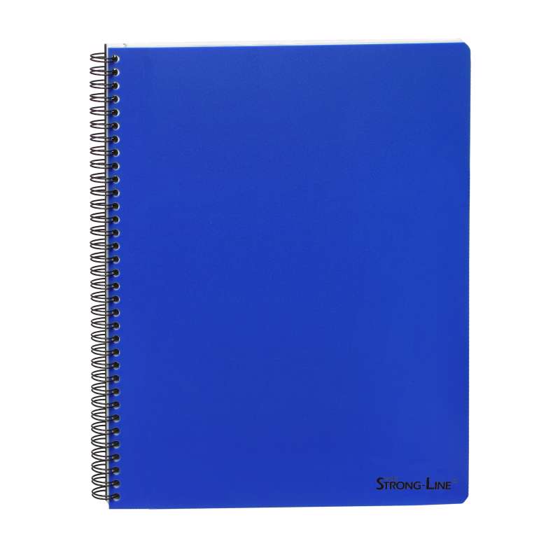 Kollegieblok Bantex m/spiralryg A5+ linieret blå 80bl. 70g
