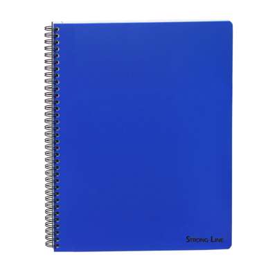 Kollegieblok Bantex m/spiralryg A5+ linieret blå 80bl. 70g