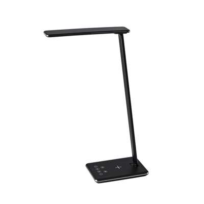 Lampe LightUp Singapore t/bord m/timer dimmer usb Q1 sort