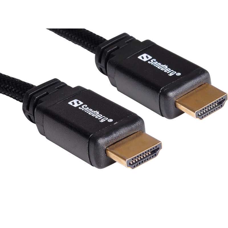Kabel HDMI 2.0 Sandberg 2m sort 19M-19M 508-98