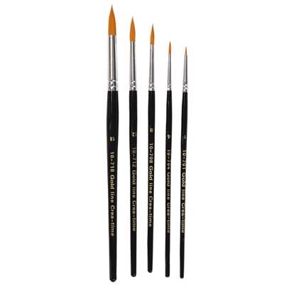 Pensel Creas Gold Line rund 2-7mm 5 ass
